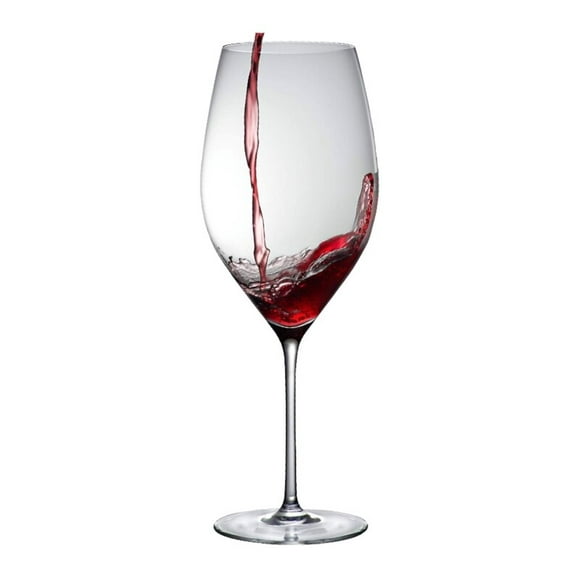 2x  RONA CRYSTAL Burgundy Red wine glasses 760ml CELEBRATION